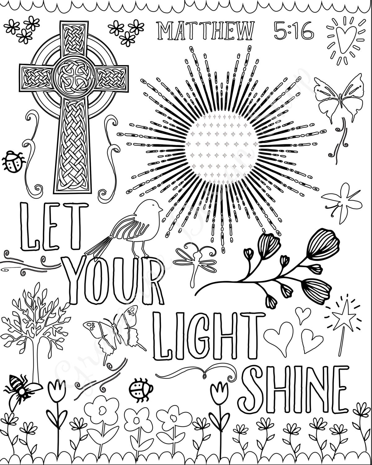 55 Bible Quotes Coloring Pages 16