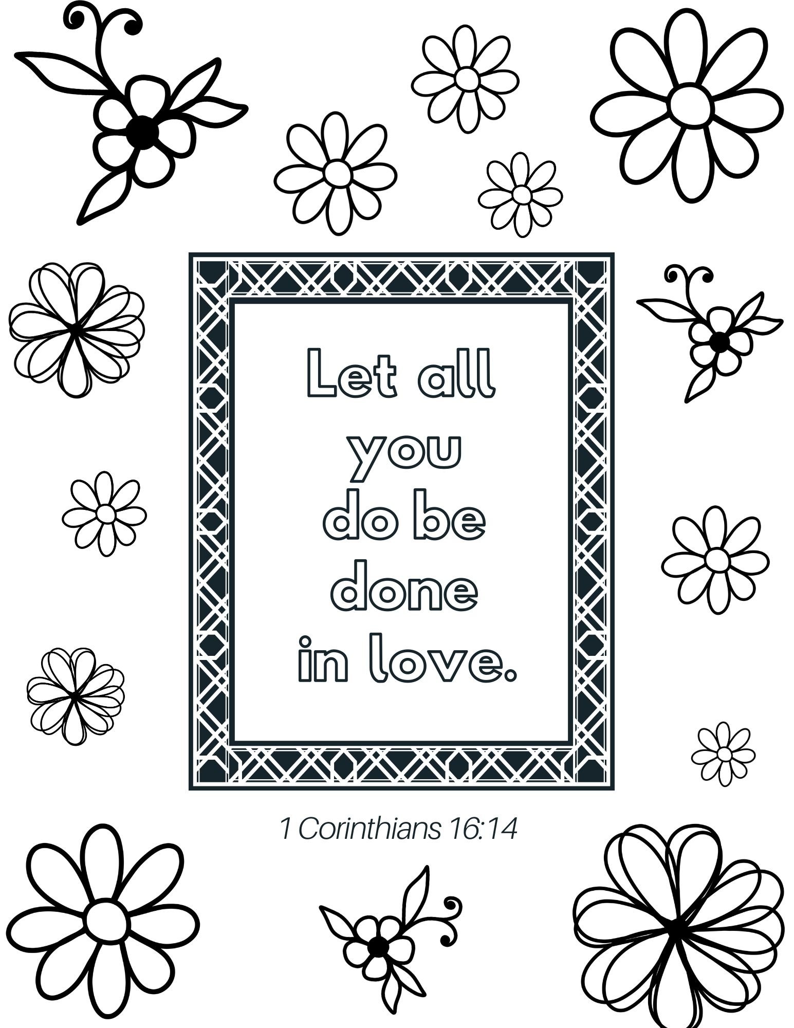 55 Bible Quotes Coloring Pages 17