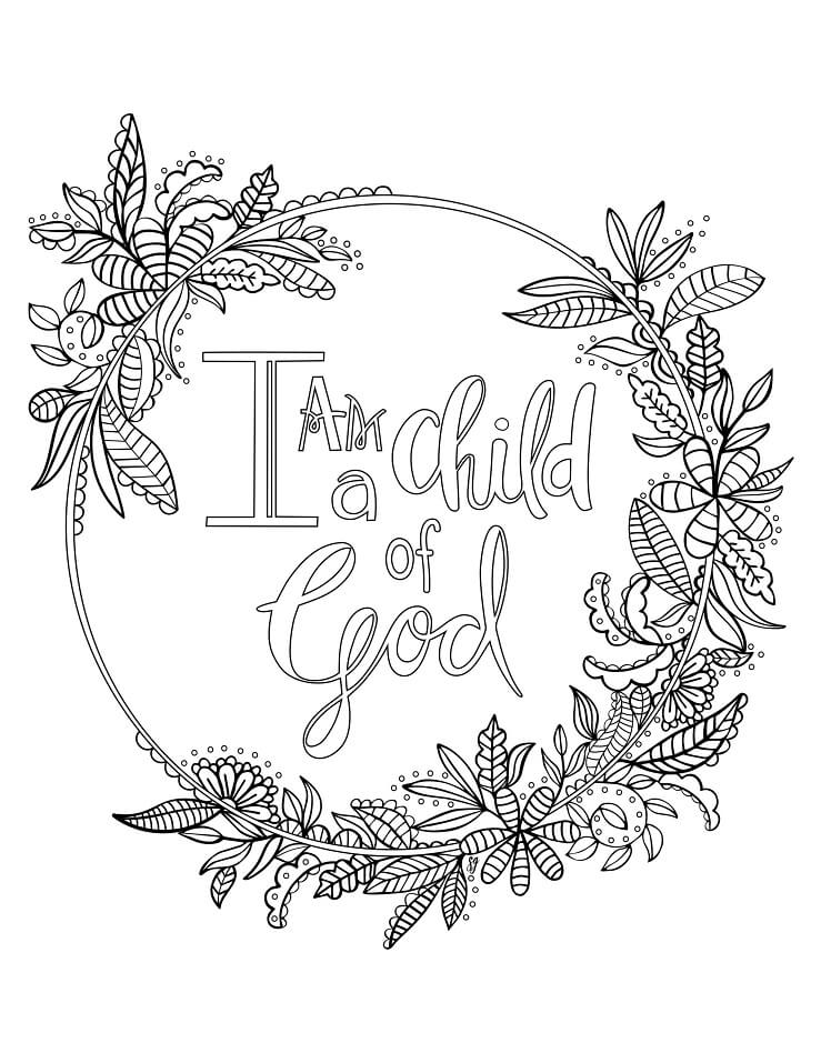 55 Bible Quotes Coloring Pages 18
