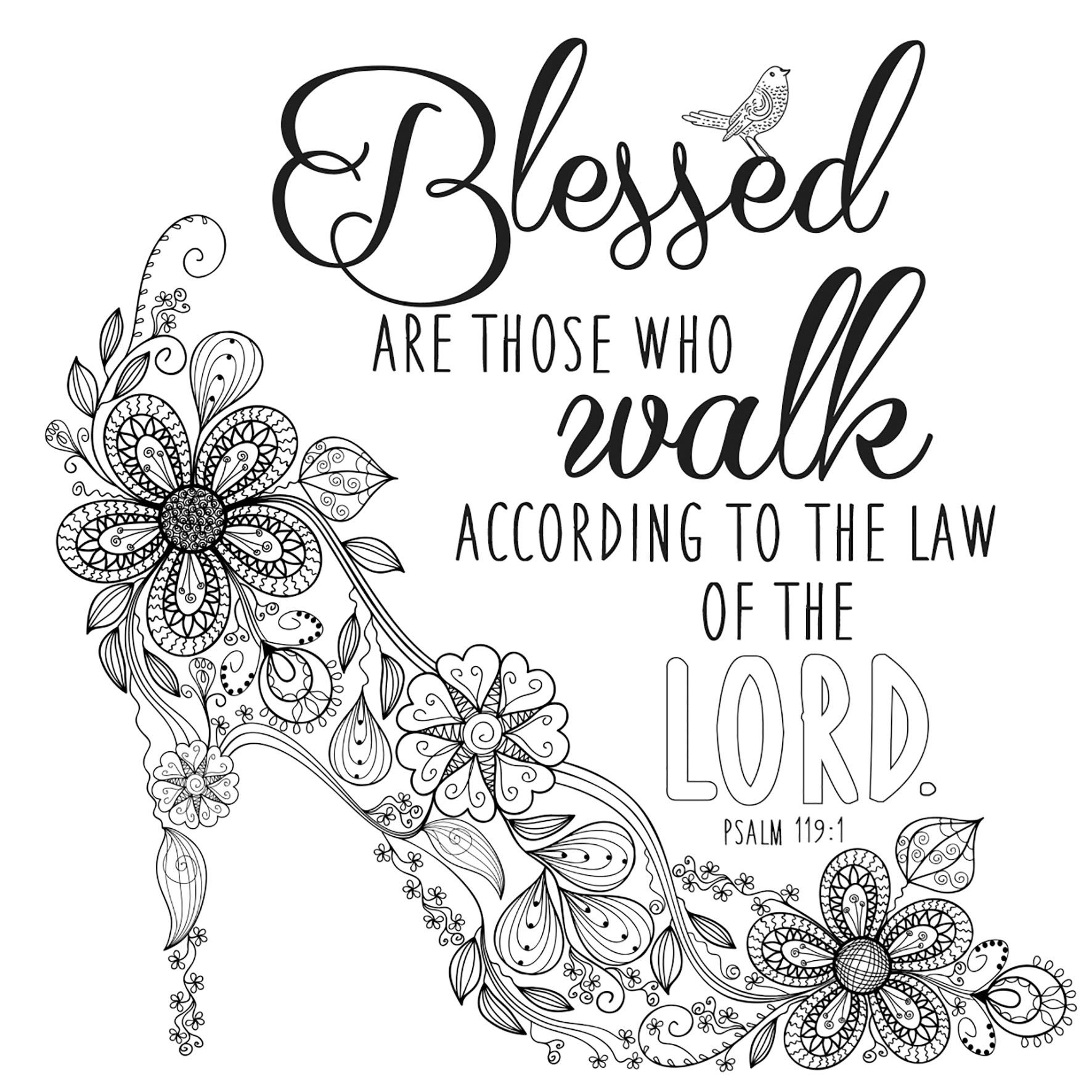 55 Bible Quotes Coloring Pages 2