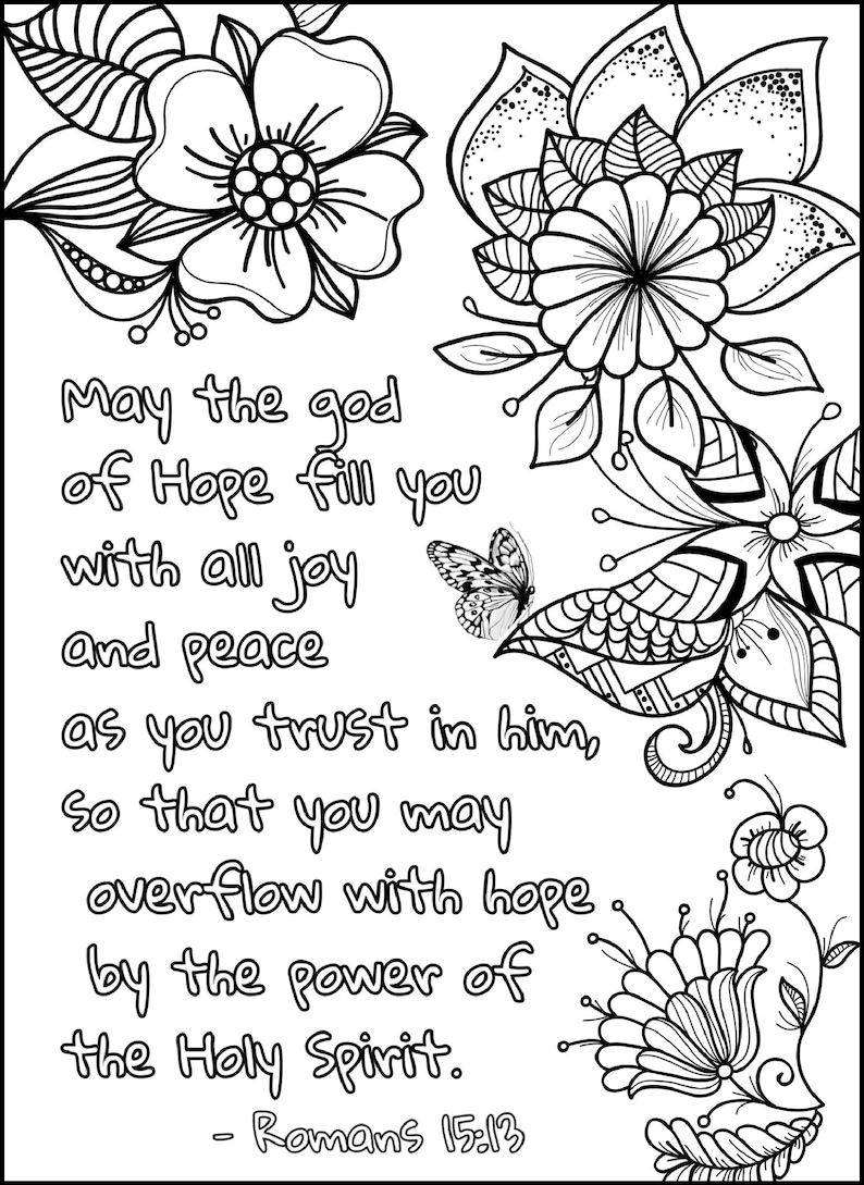 55 Bible Quotes Coloring Pages 31