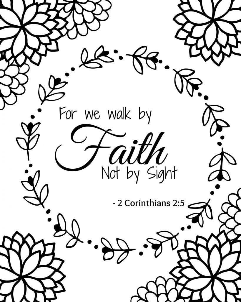 55 Bible Quotes Coloring Pages 35