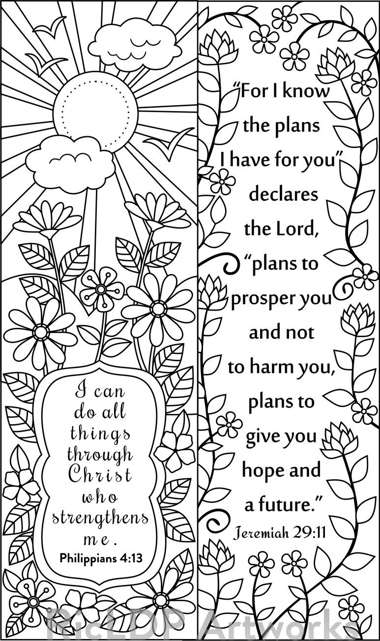 55 Bible Quotes Coloring Pages 36