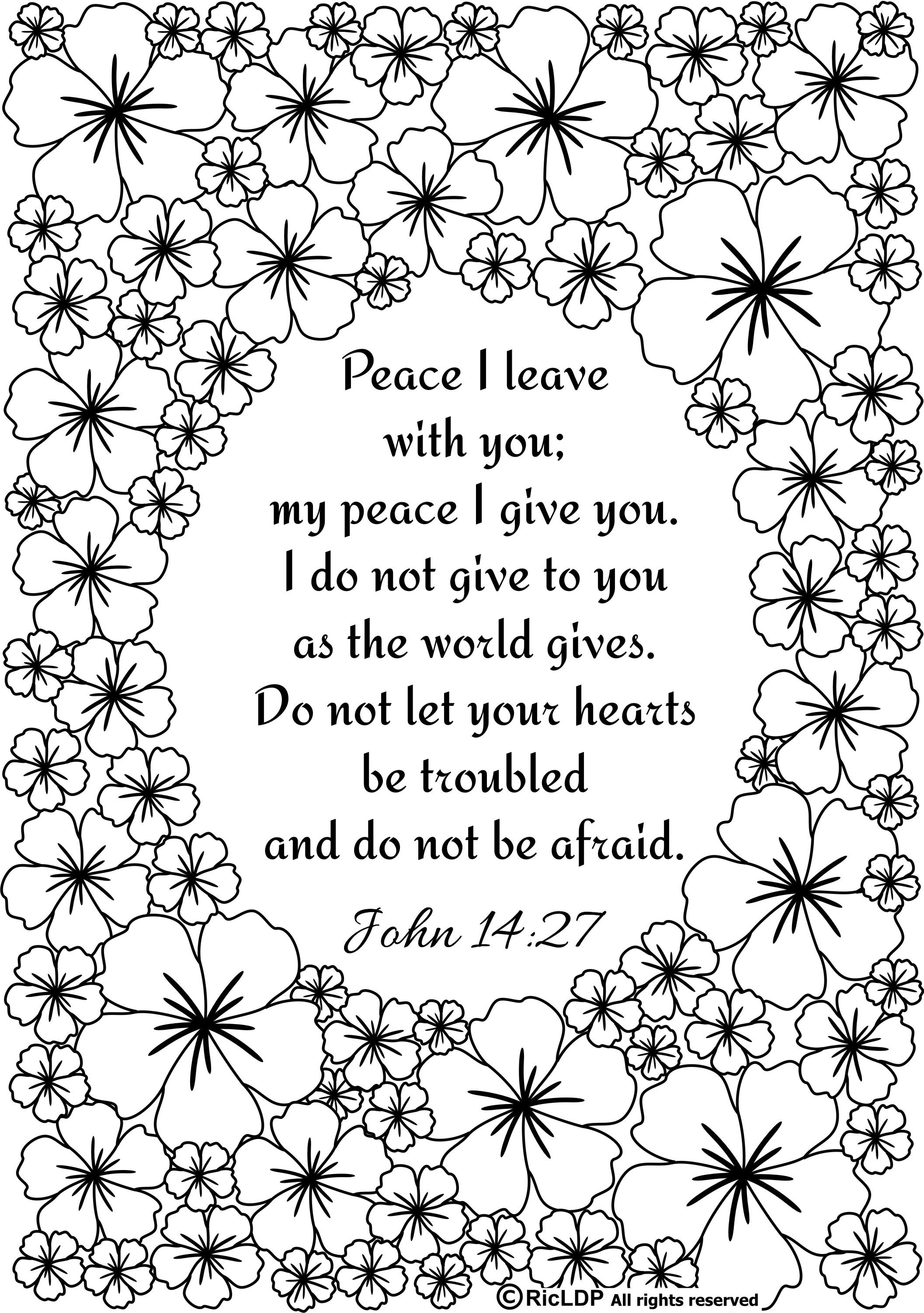 55 Bible Quotes Coloring Pages 39