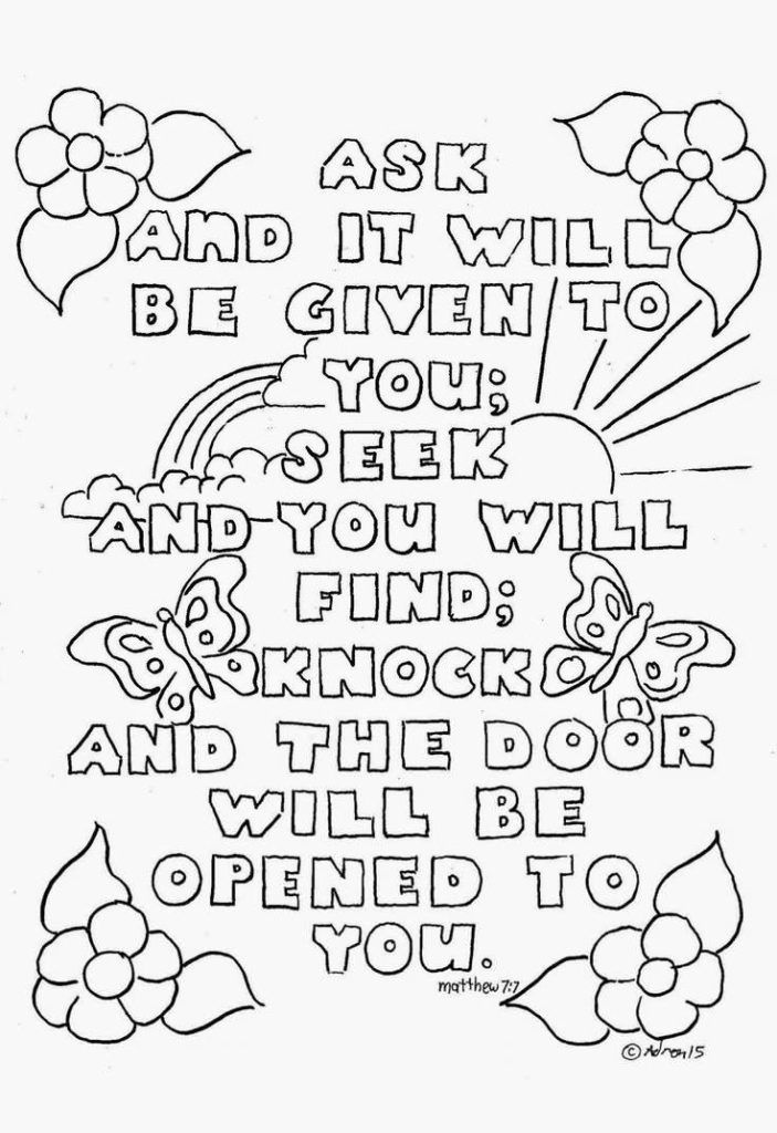 55 Bible Quotes Coloring Pages 40