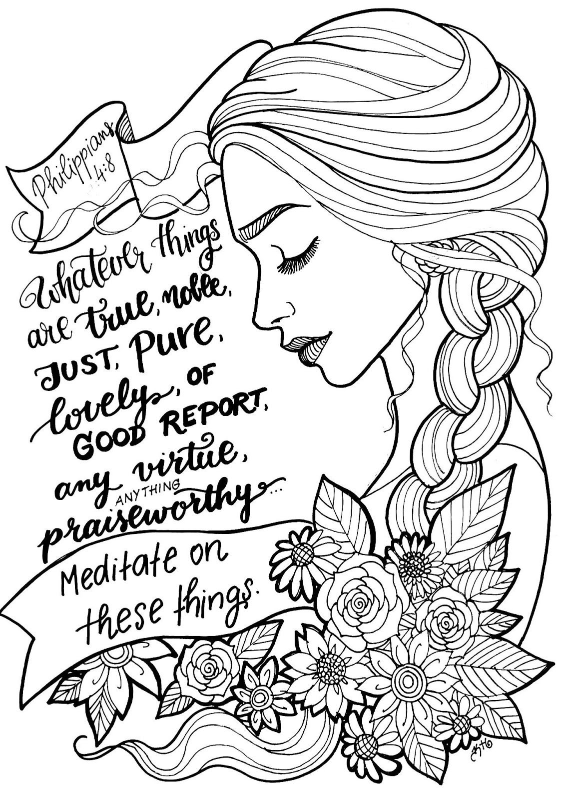 55 Bible Quotes Coloring Pages 41