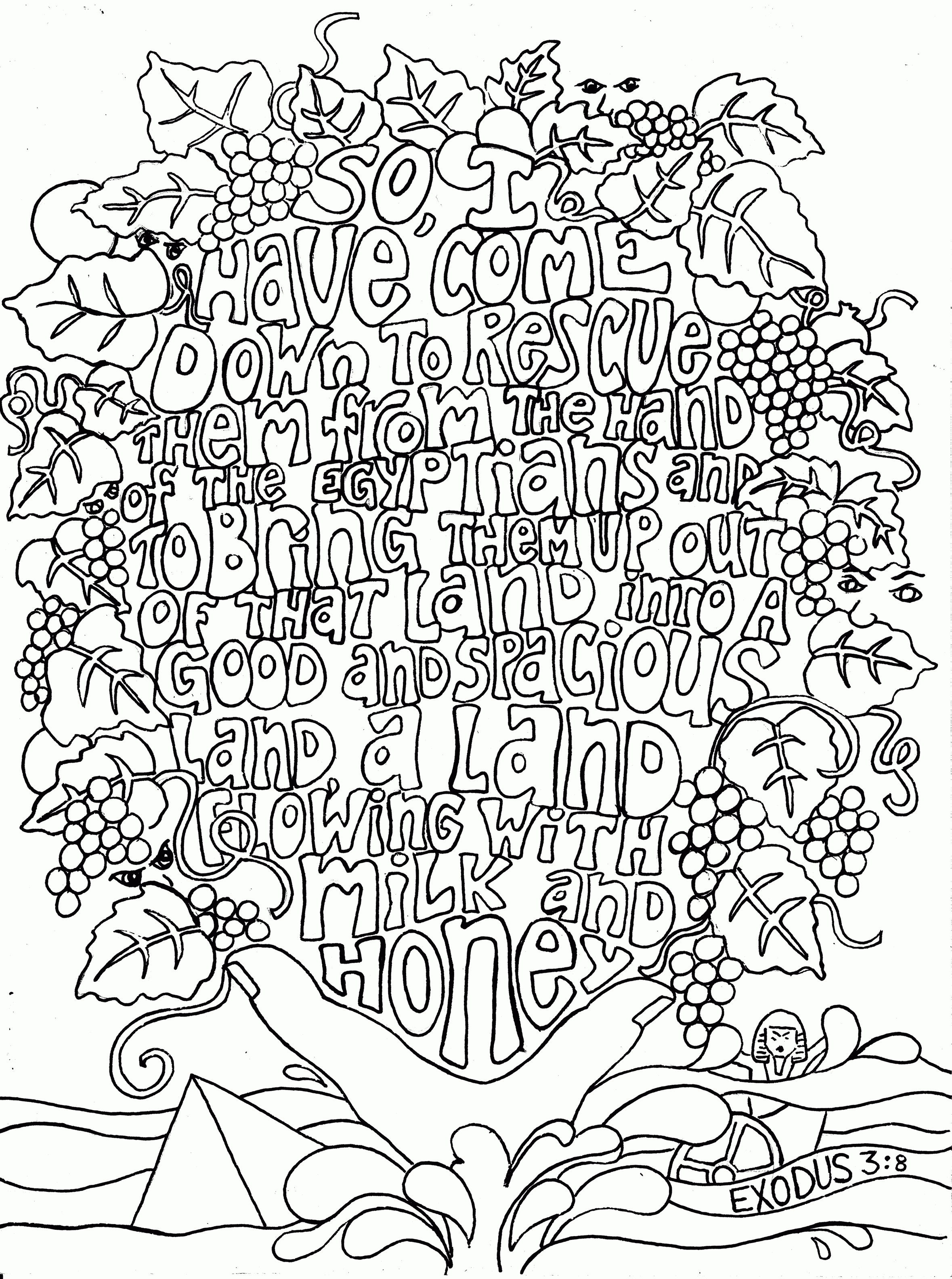 55 Bible Quotes Coloring Pages 8