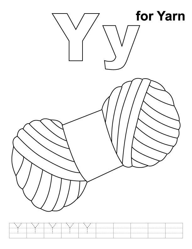 55 Letter Y Coloring Page 19