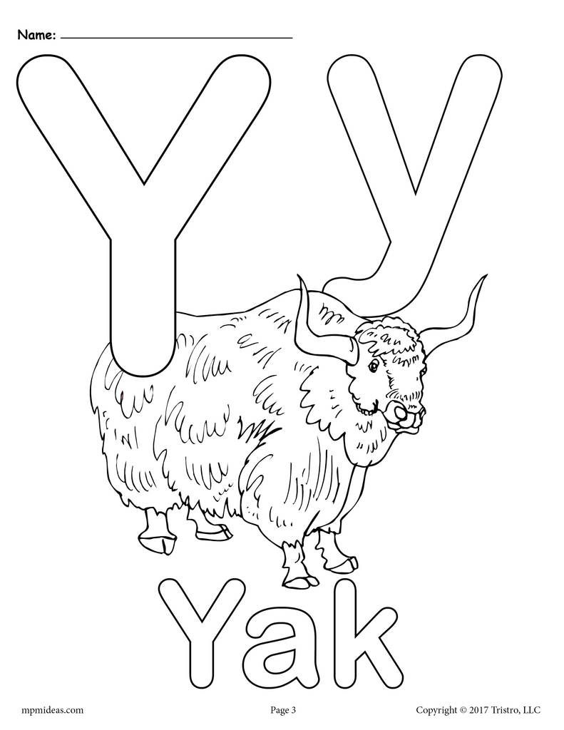 55 Letter Y Coloring Page 21