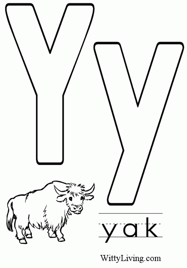 55 Letter Y Coloring Page 25