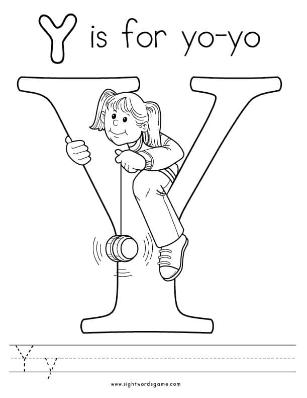 55 Letter Y Coloring Page 27