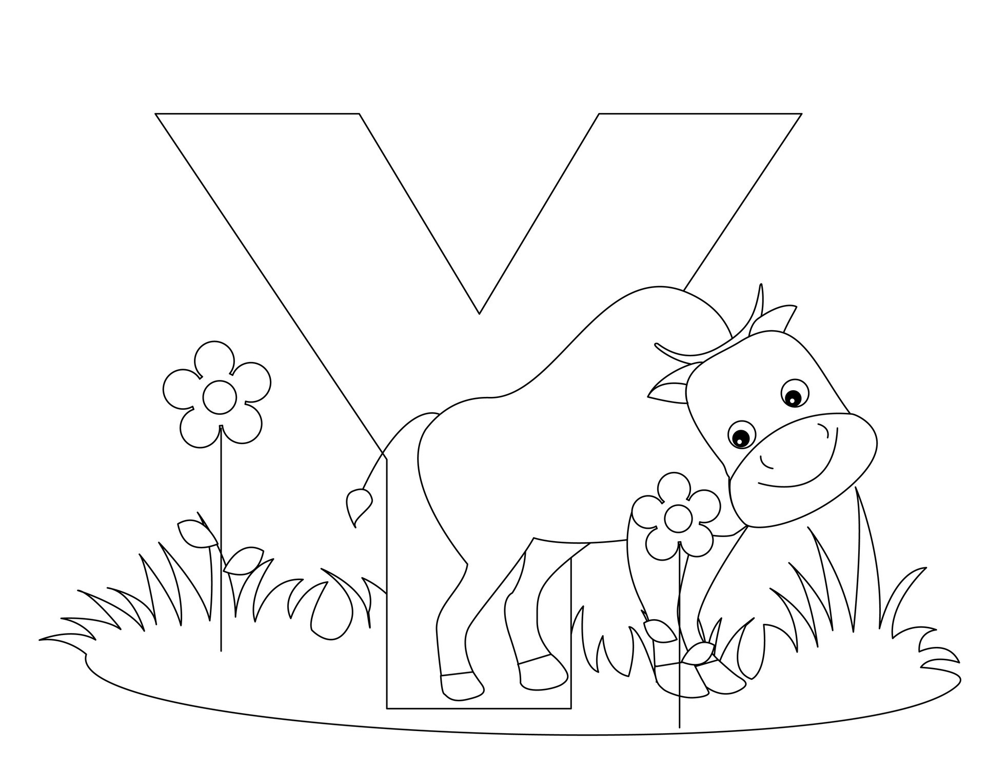 55 Letter Y Coloring Page 3