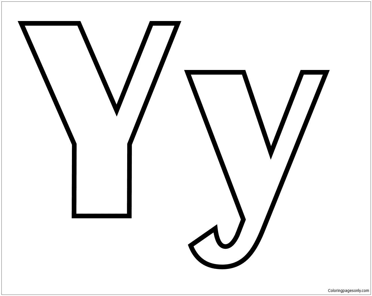 55 Letter Y Coloring Page 36