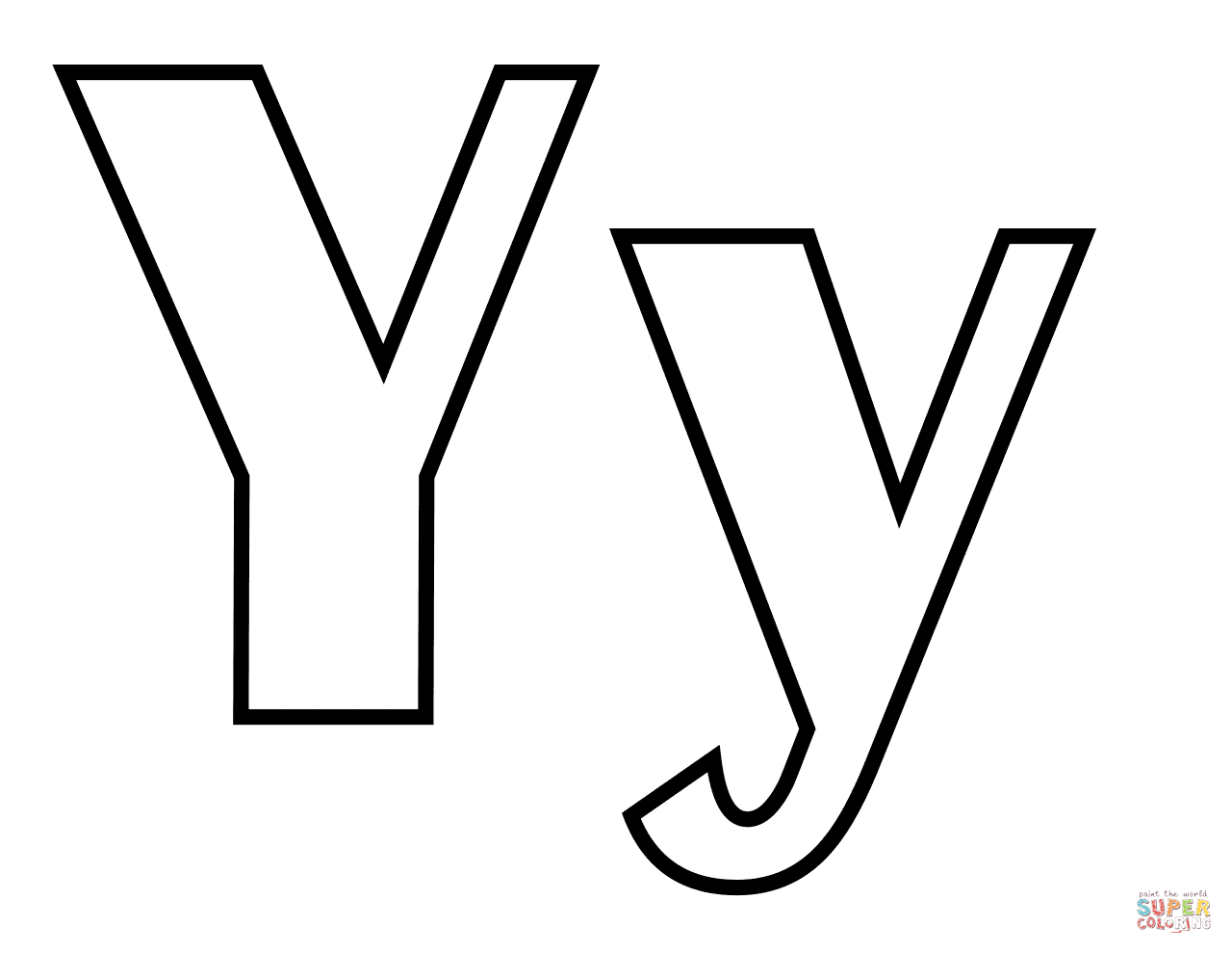 55 Letter Y Coloring Page 47
