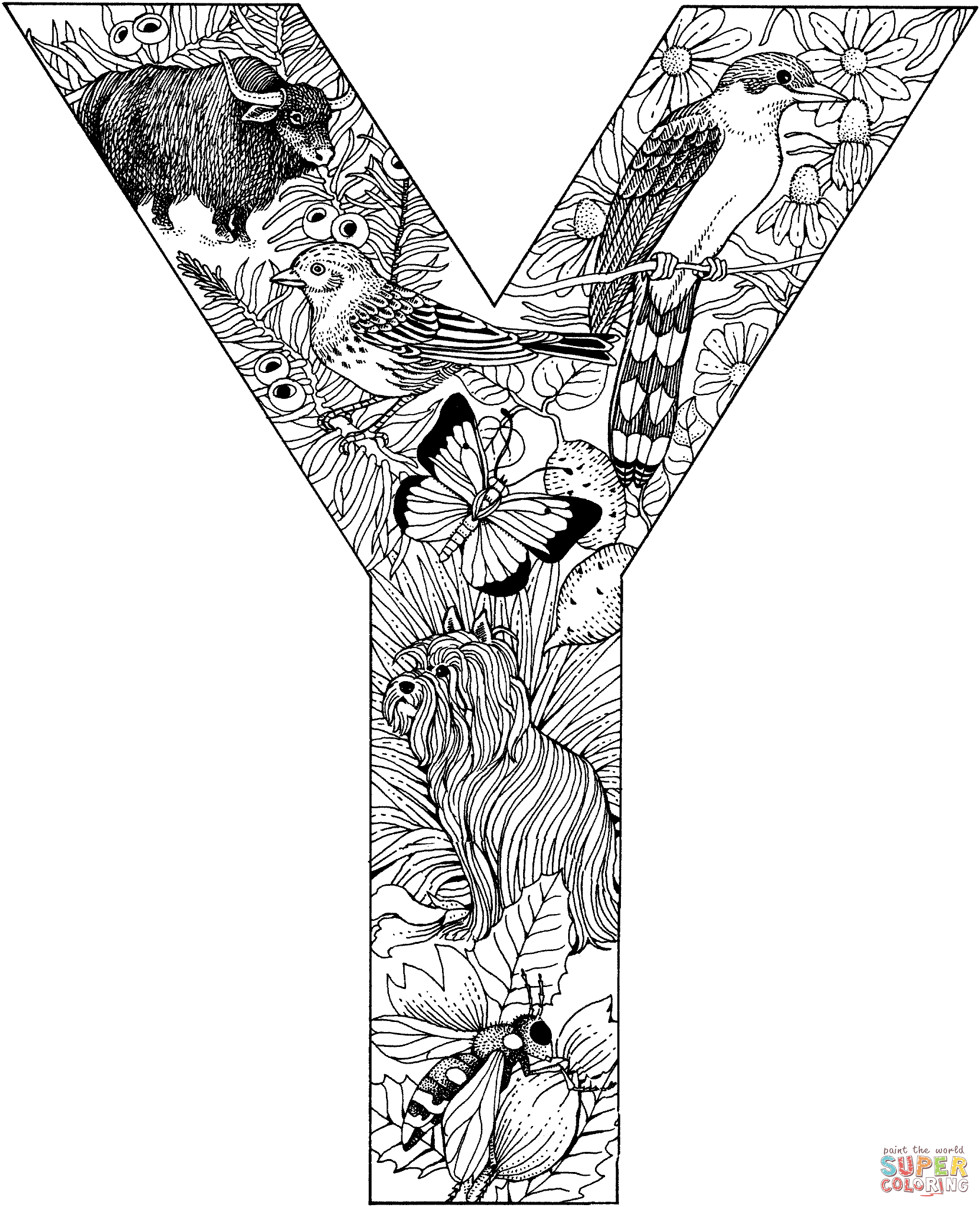 55 Letter Y Coloring Page 49