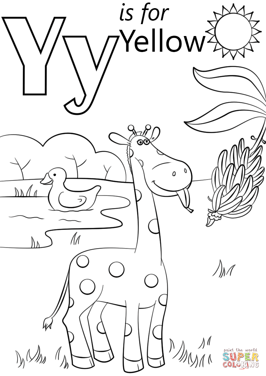 55 Letter Y Coloring Page 60