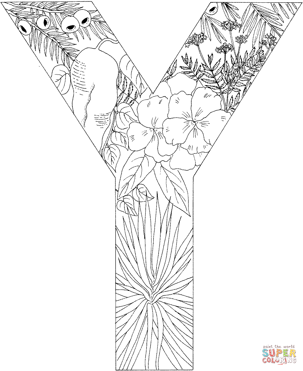 55 Letter Y Coloring Page 62