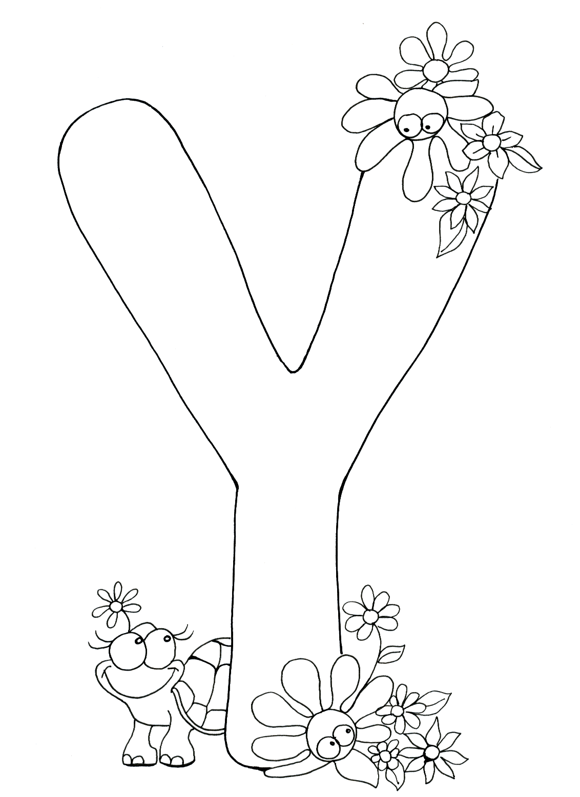 55 Letter Y Coloring Page 9
