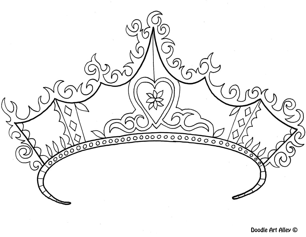 55 Princess Crown Coloring Page 11