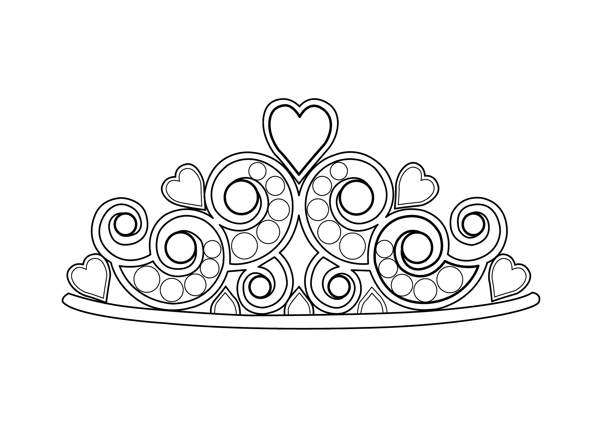 55 Princess Crown Coloring Page 14