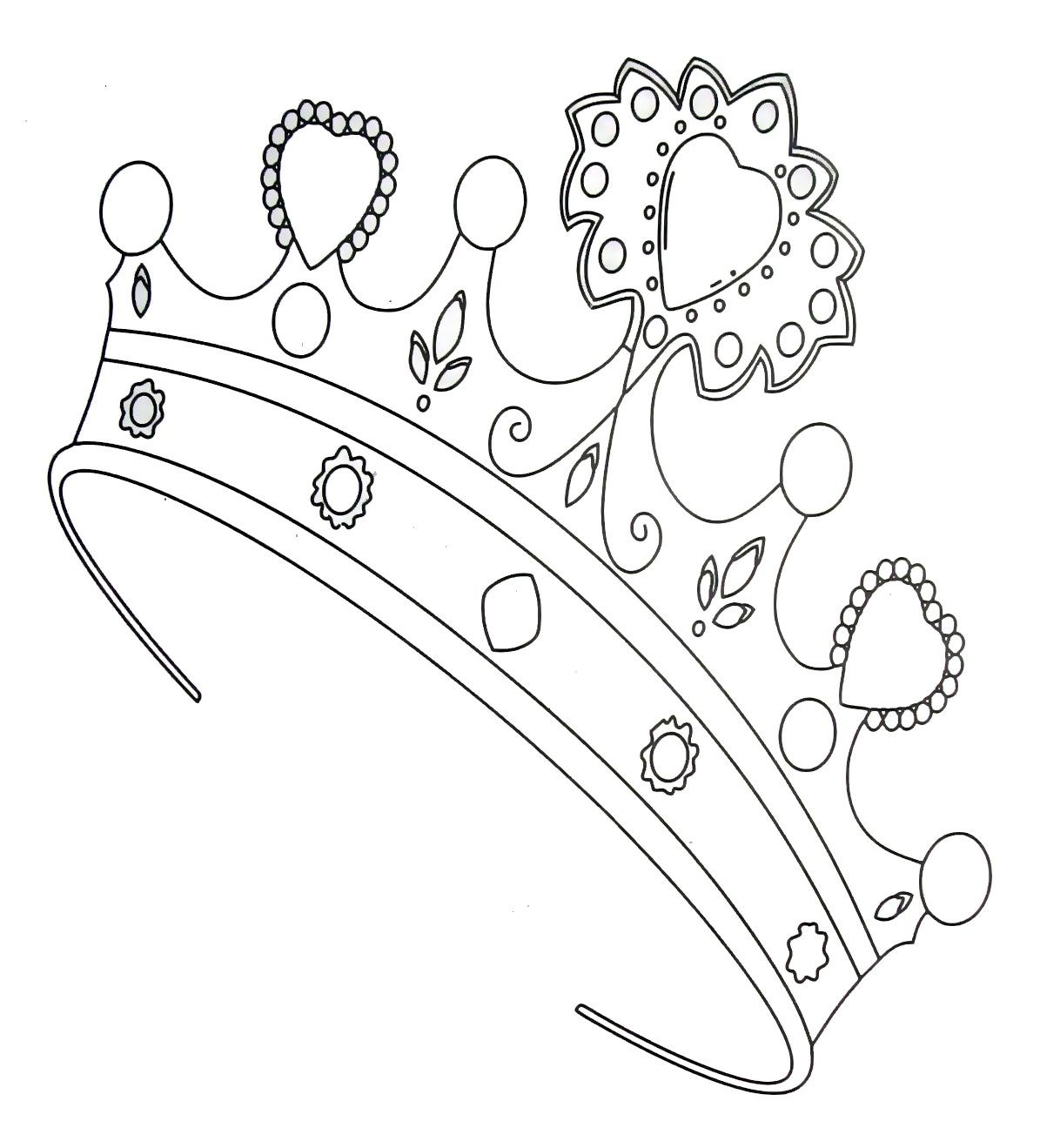55 Princess Crown Coloring Page 15