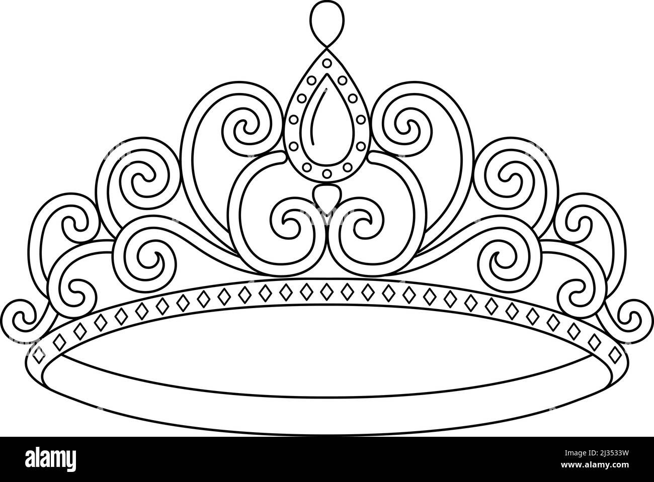 55 Princess Crown Coloring Page 17