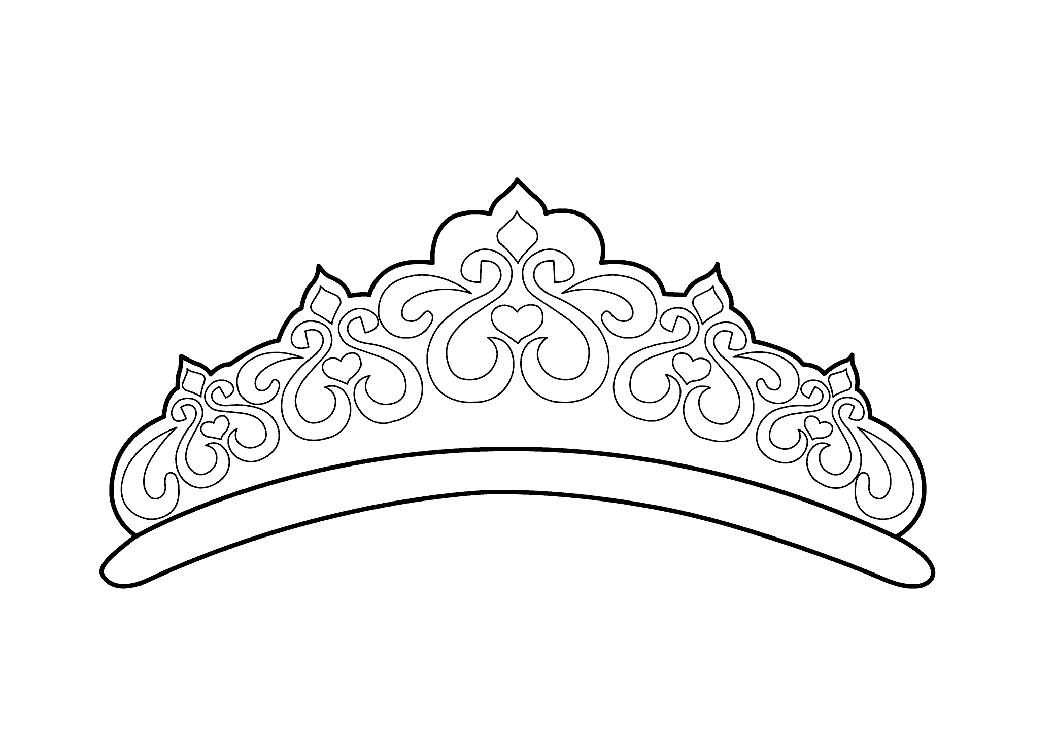 55 Princess Crown Coloring Page 19