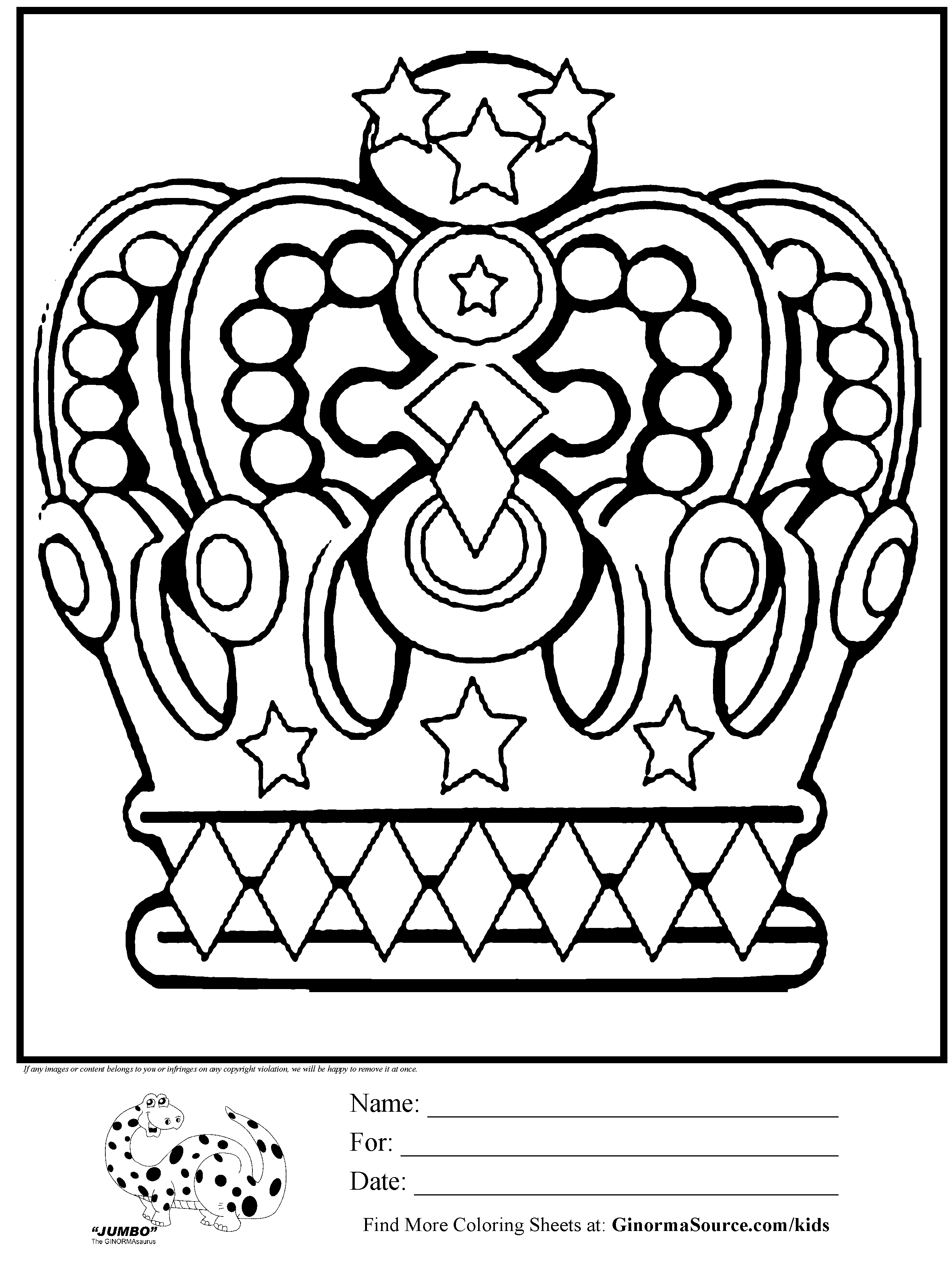 55 Princess Crown Coloring Page 20