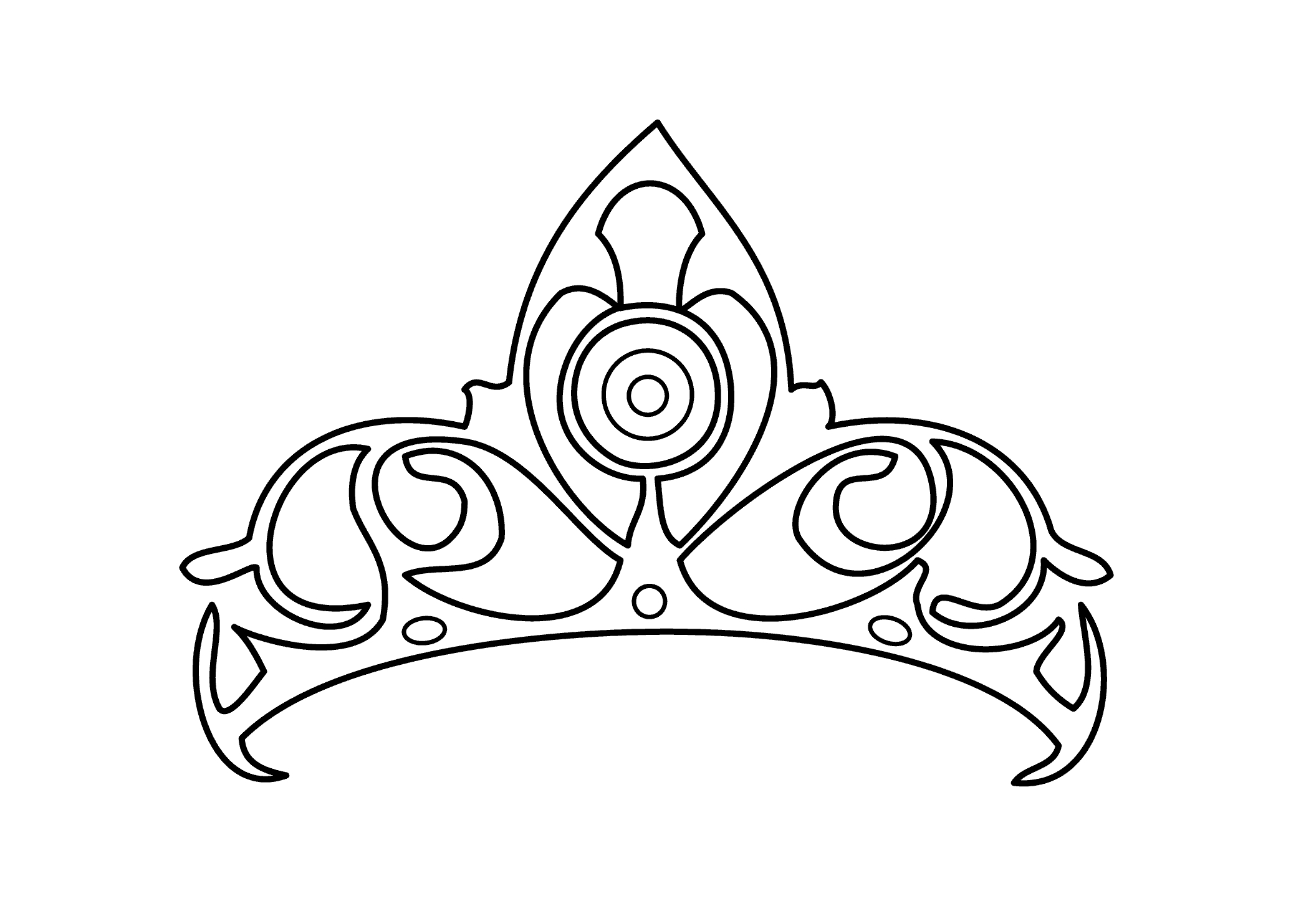 55 Princess Crown Coloring Page 4