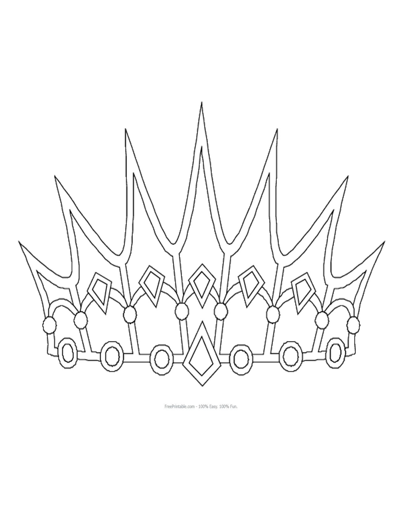 55 Princess Crown Coloring Page 48