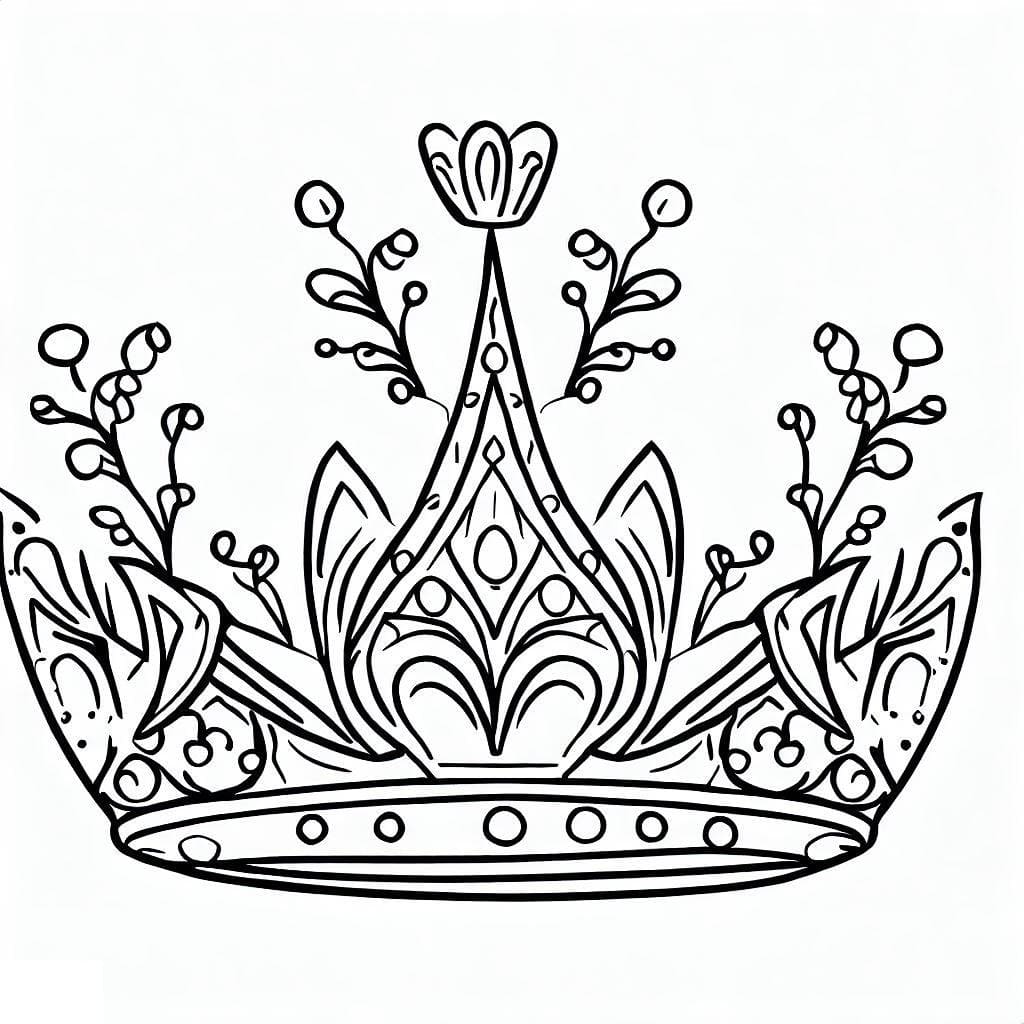 55 Princess Crown Coloring Page 55