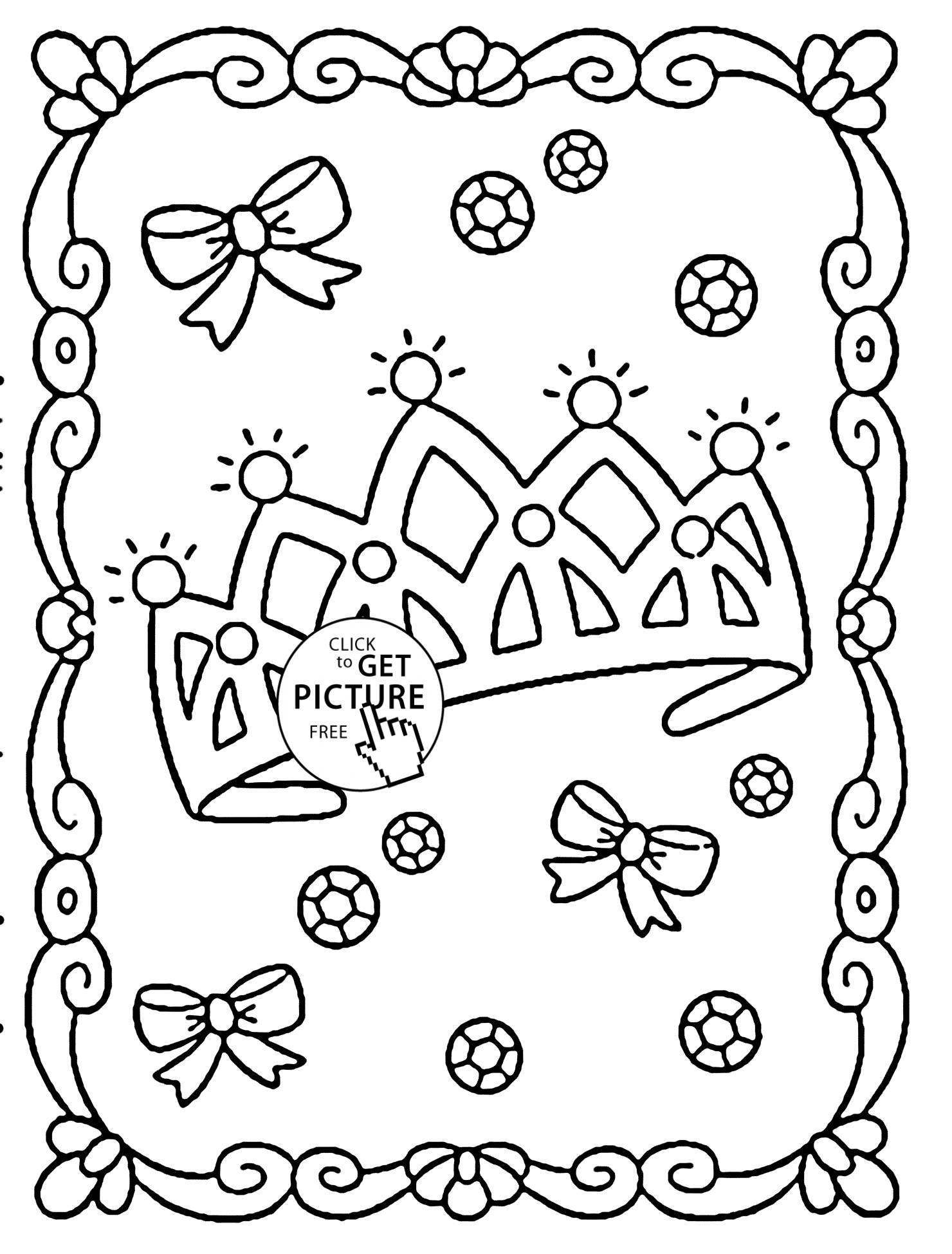 55 Princess Crown Coloring Page 64