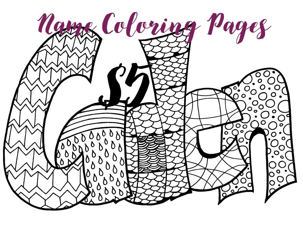 60 Name Coloring Page Generator 3