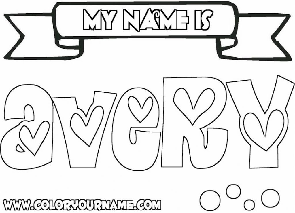 60 Name Coloring Page Generator 40