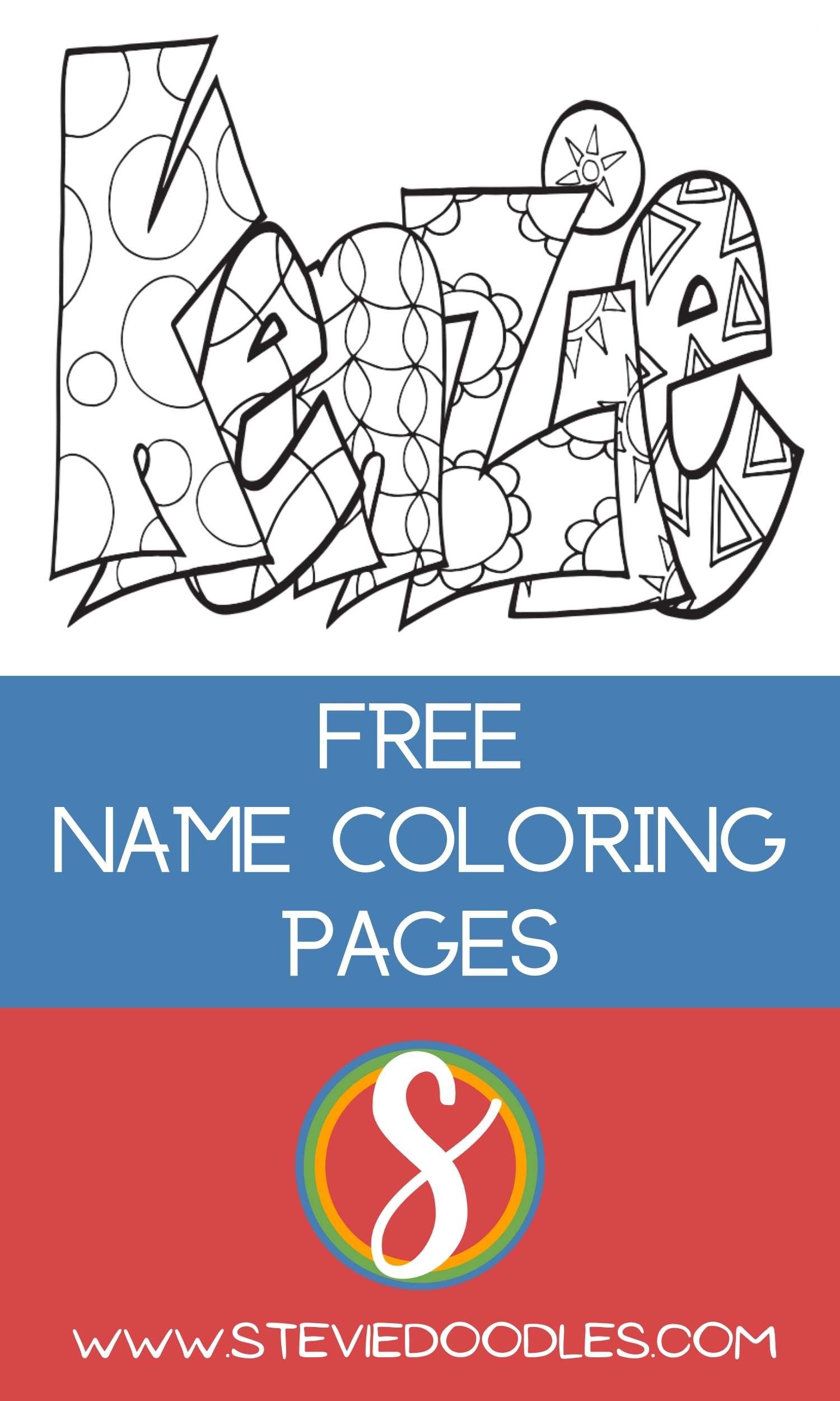 60 Name Coloring Page Generator 45