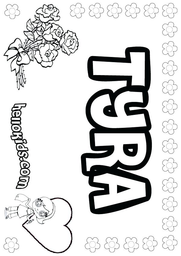 60 Name Coloring Page Generator 54