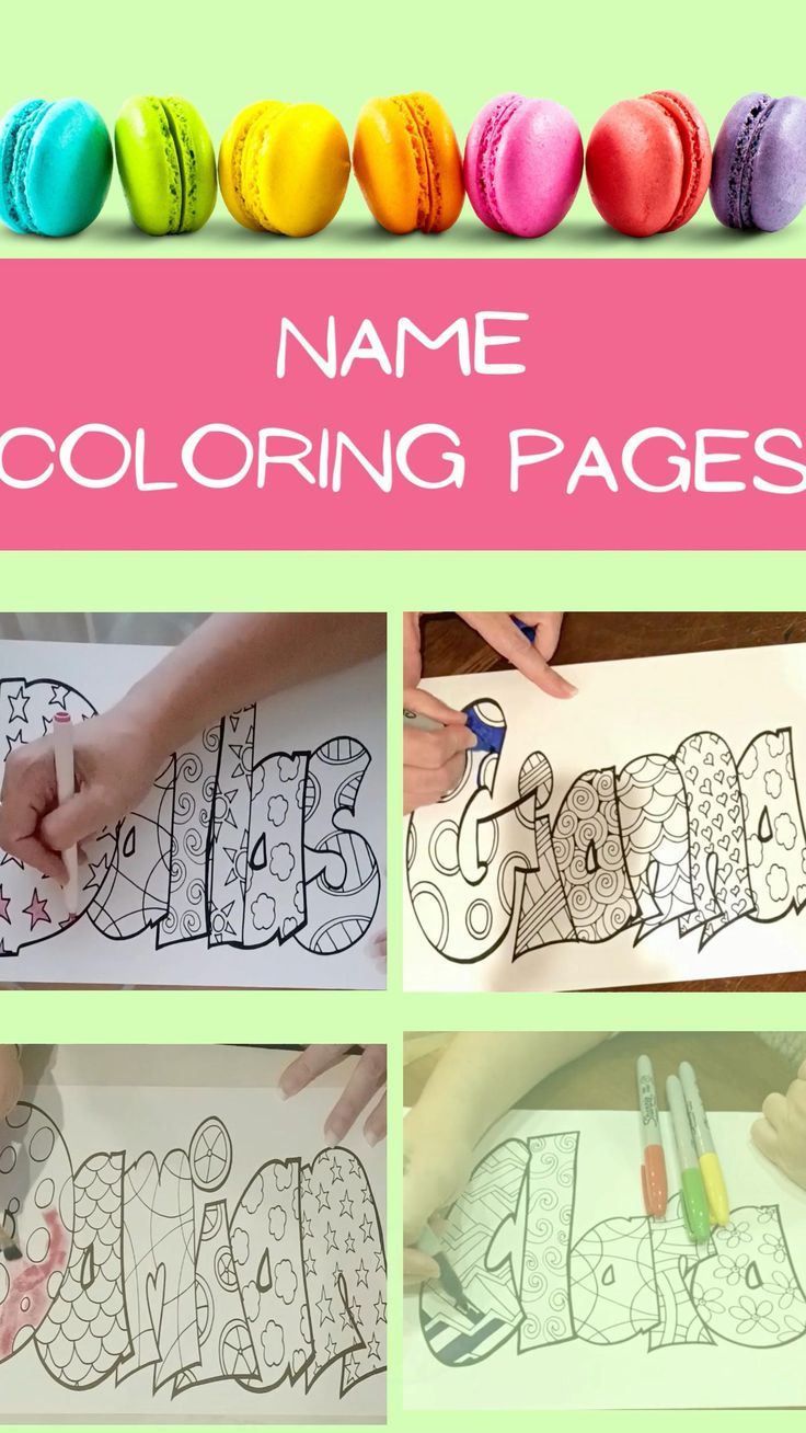 60 Name Coloring Page Generator 55