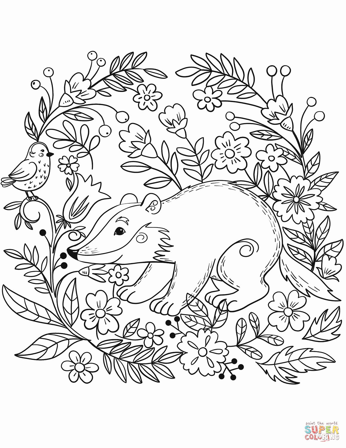 60 Nocturnal Animals Coloring Pages 17