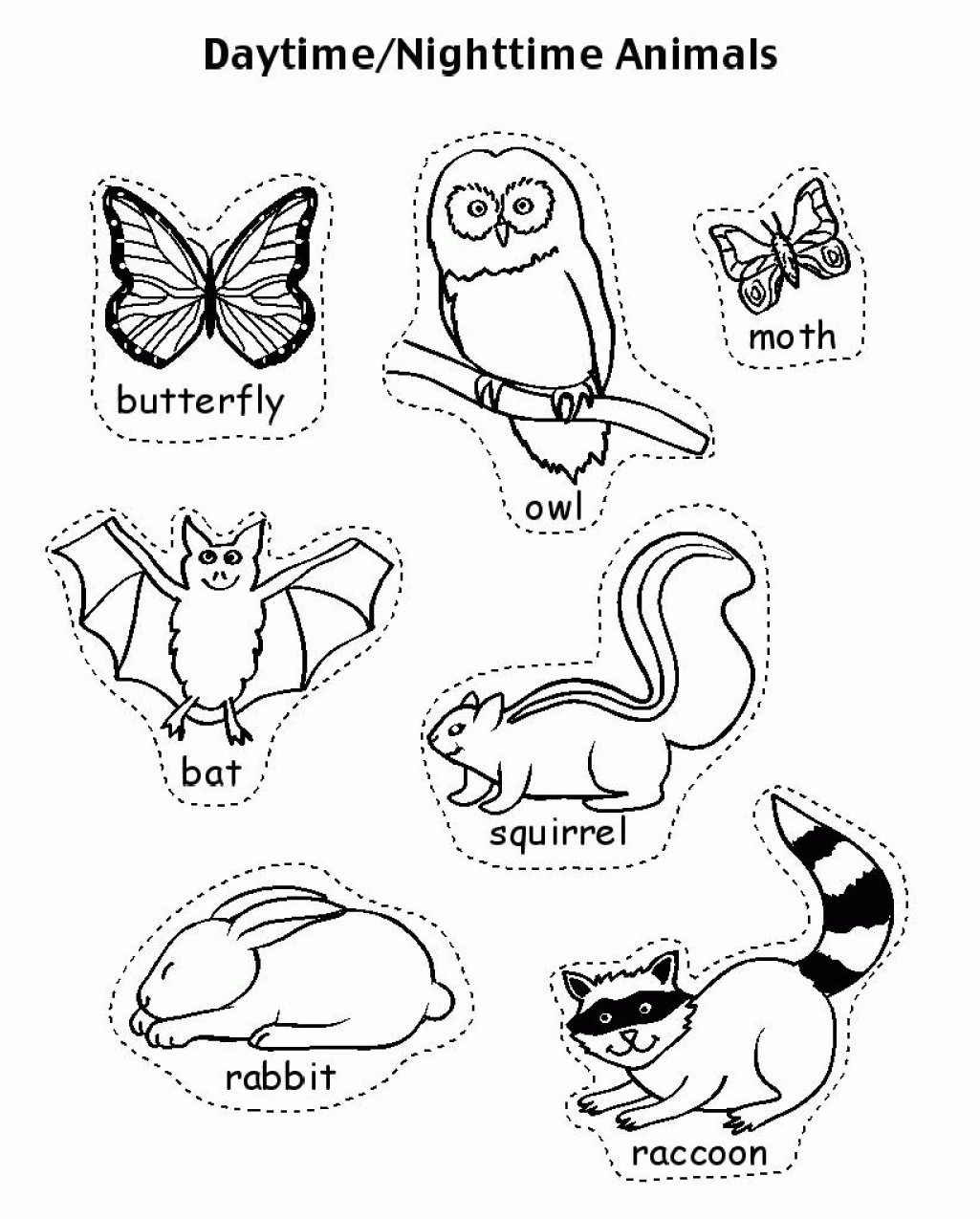 60 Nocturnal Animals Coloring Pages 50