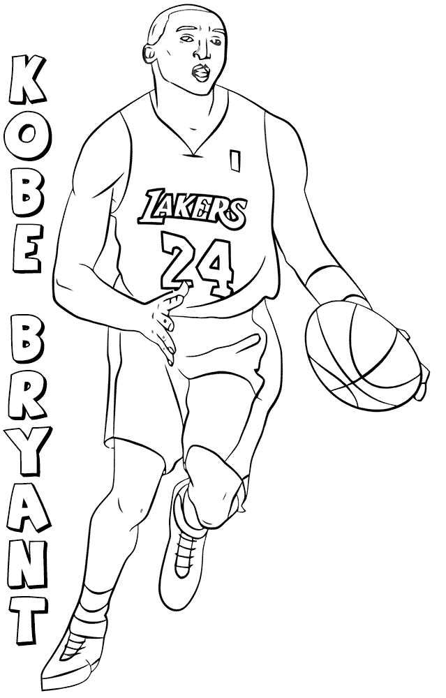 61 Basketball Players Coloring Pages 17