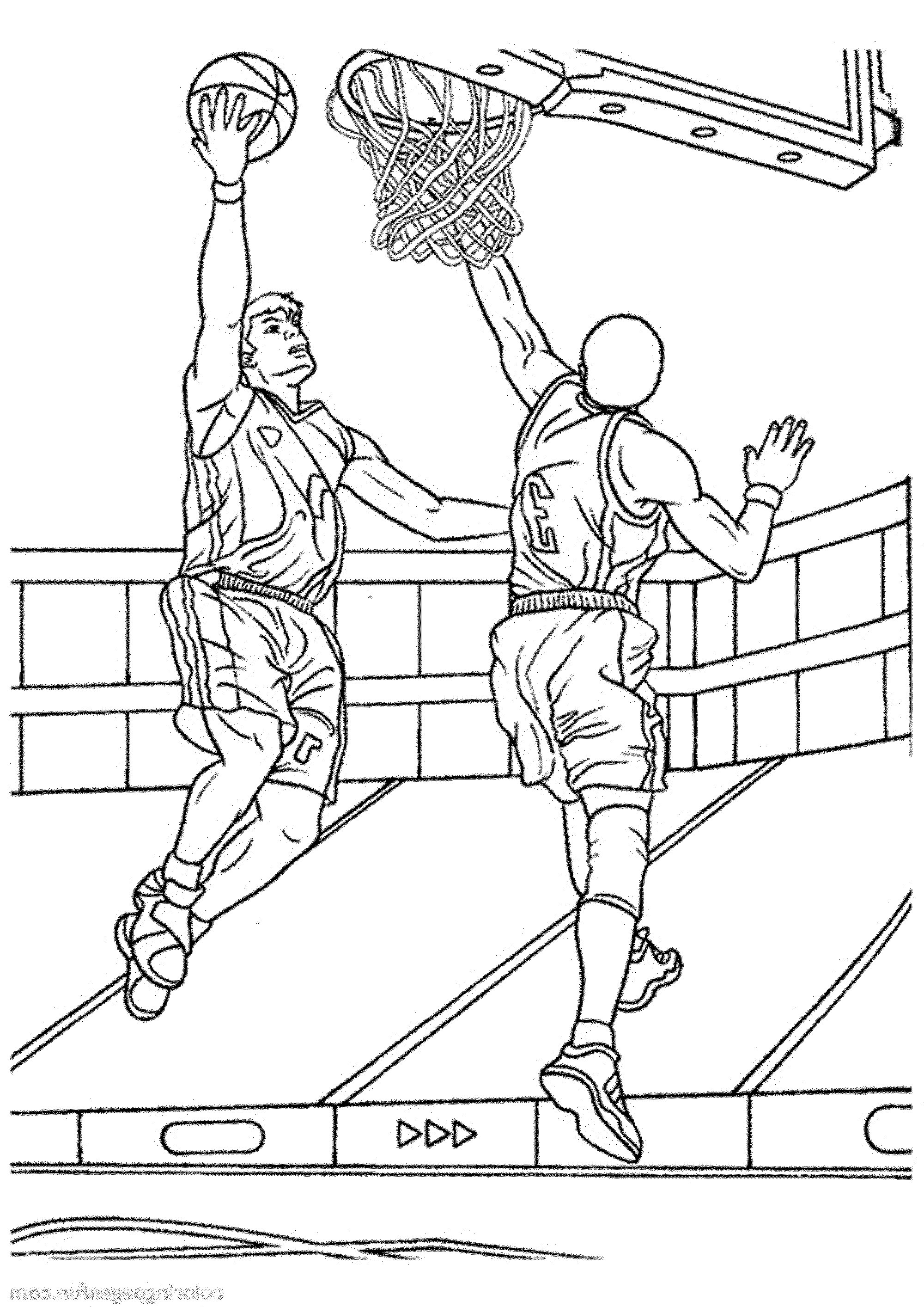 61 Basketball Players Coloring Pages 2