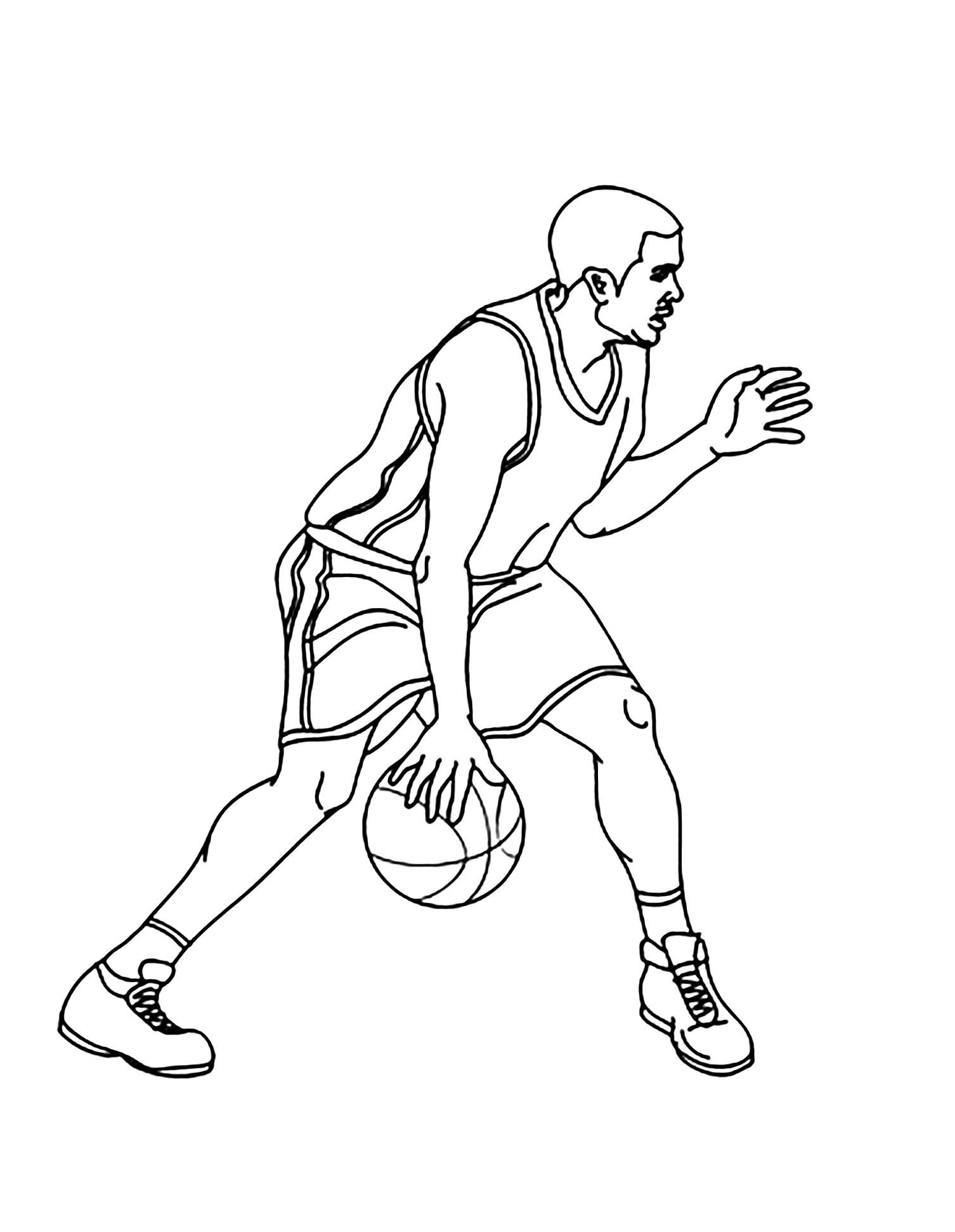 61 Basketball Players Coloring Pages 22