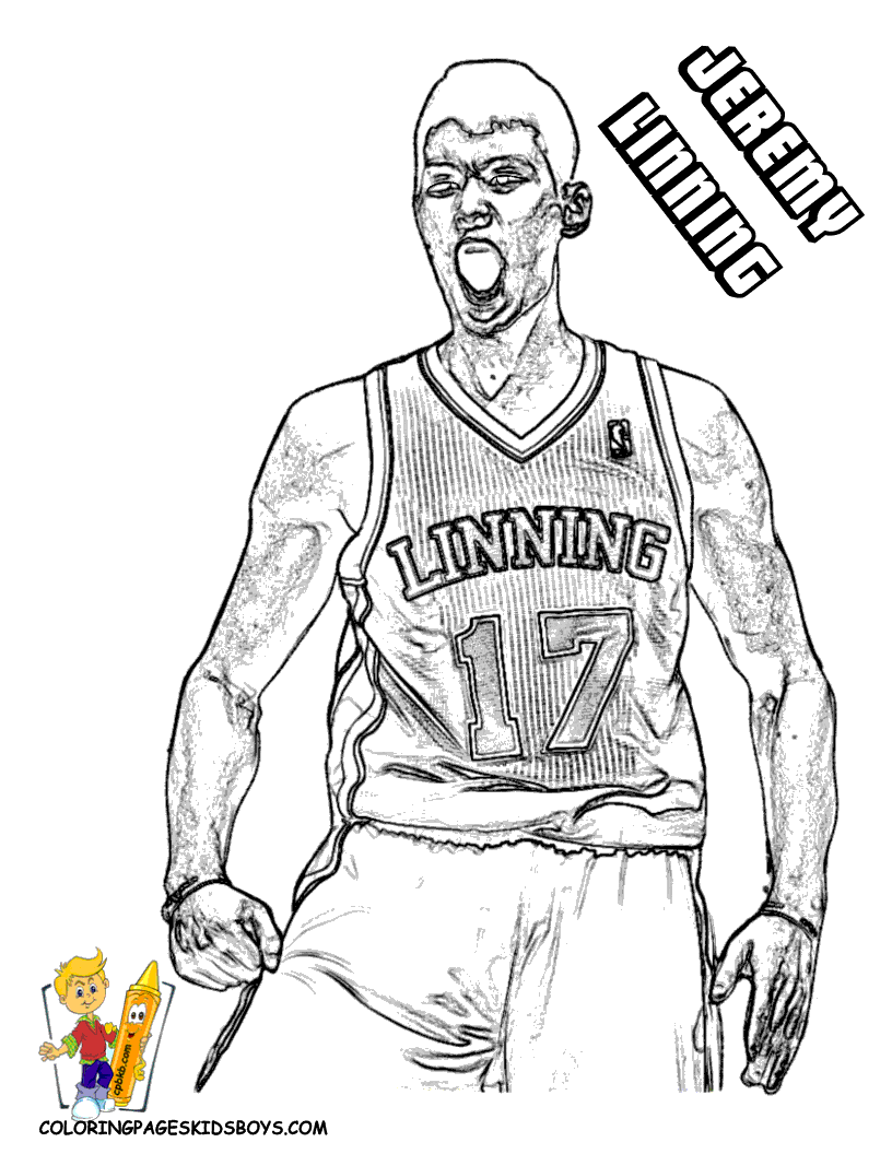 61 Basketball Players Coloring Pages 23