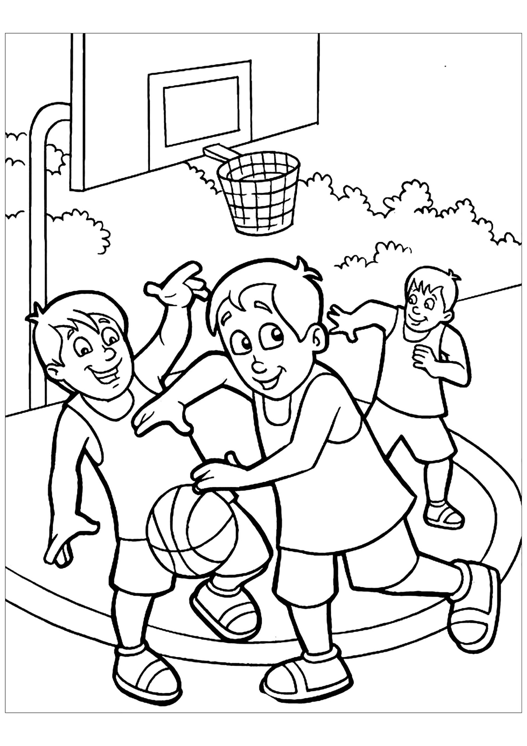 61 Basketball Players Coloring Pages 25