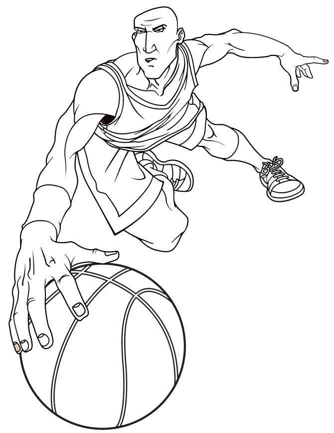 61 Basketball Players Coloring Pages 30