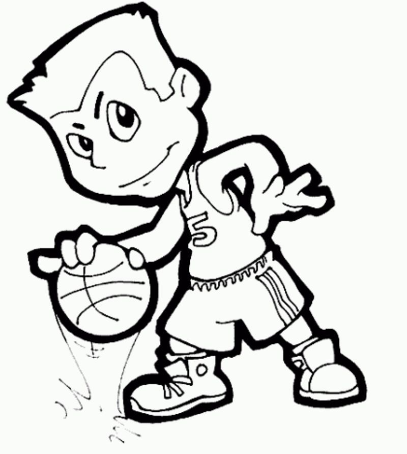 61 Basketball Players Coloring Pages 32