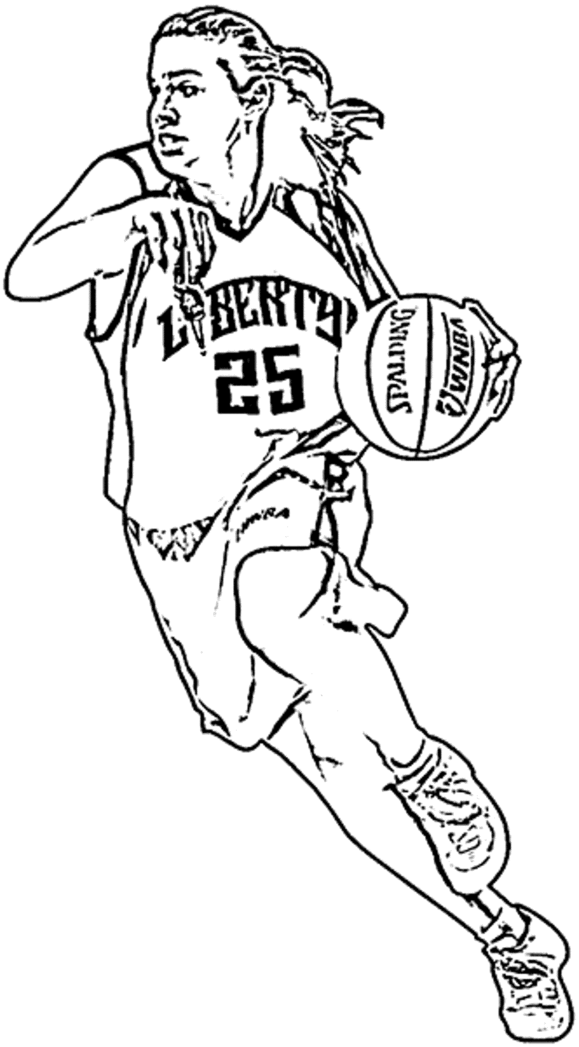 61 Basketball Players Coloring Pages 33