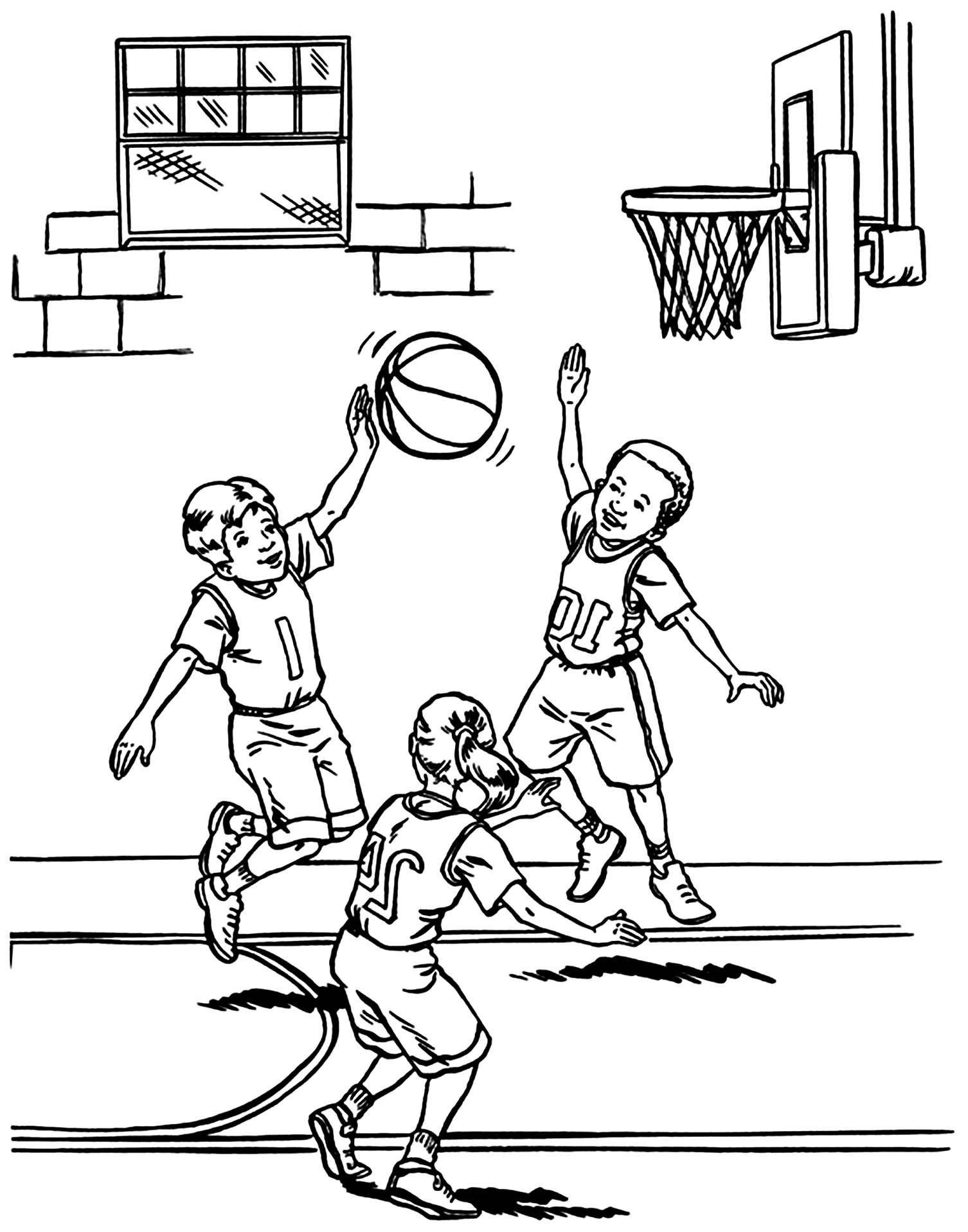 61 Basketball Players Coloring Pages 36