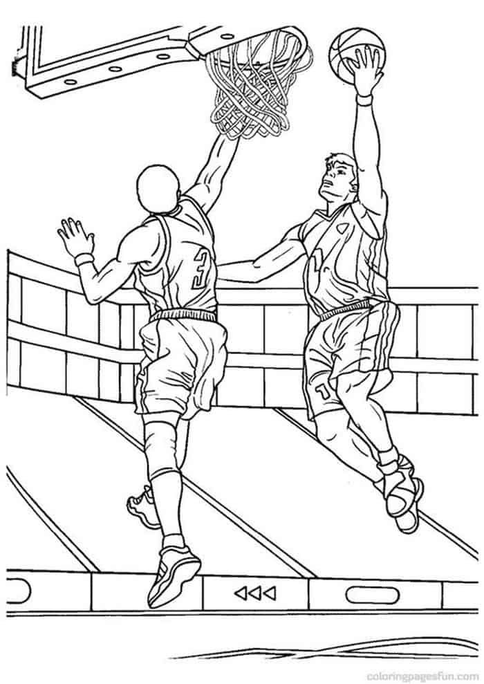 61 Basketball Players Coloring Pages 37