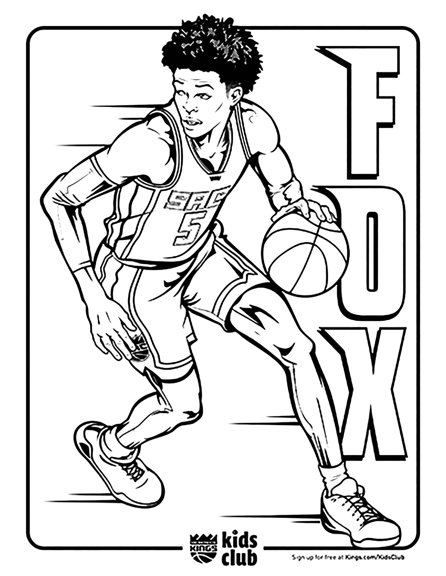 61 Basketball Players Coloring Pages 38